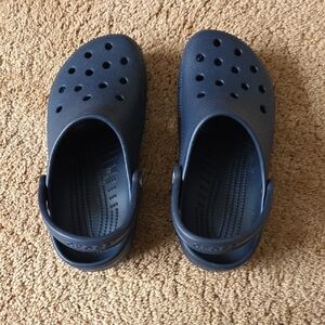 Navy Blue Crocs - W 8, M 6